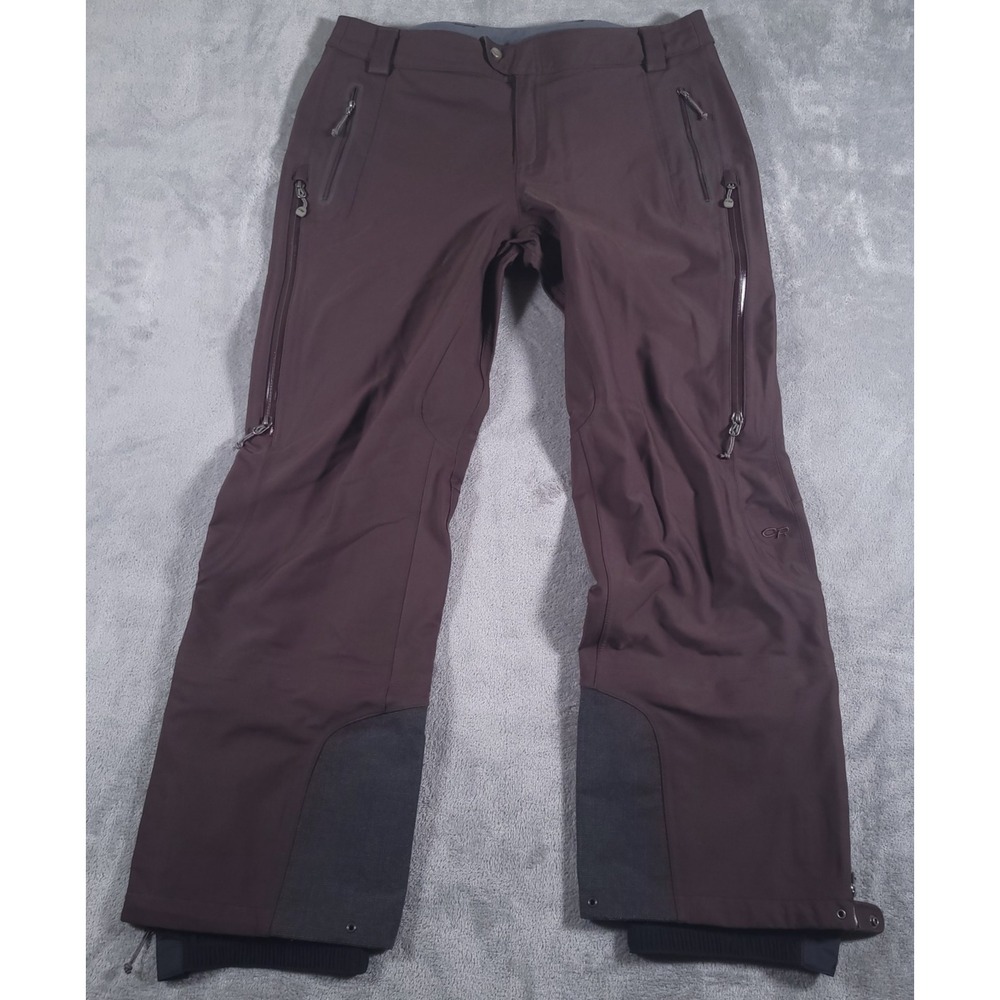 Outdoor Research Softshell Ski Pants Womens XL Waterproof Side Zip‎ Backcountry